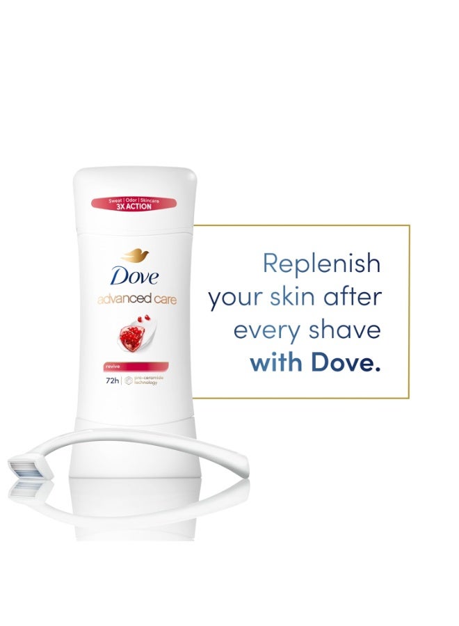 Dove Advanced Care Revive, Pomegranate Antiperspirant, Revive 2.6 Oz,74g - Image 3